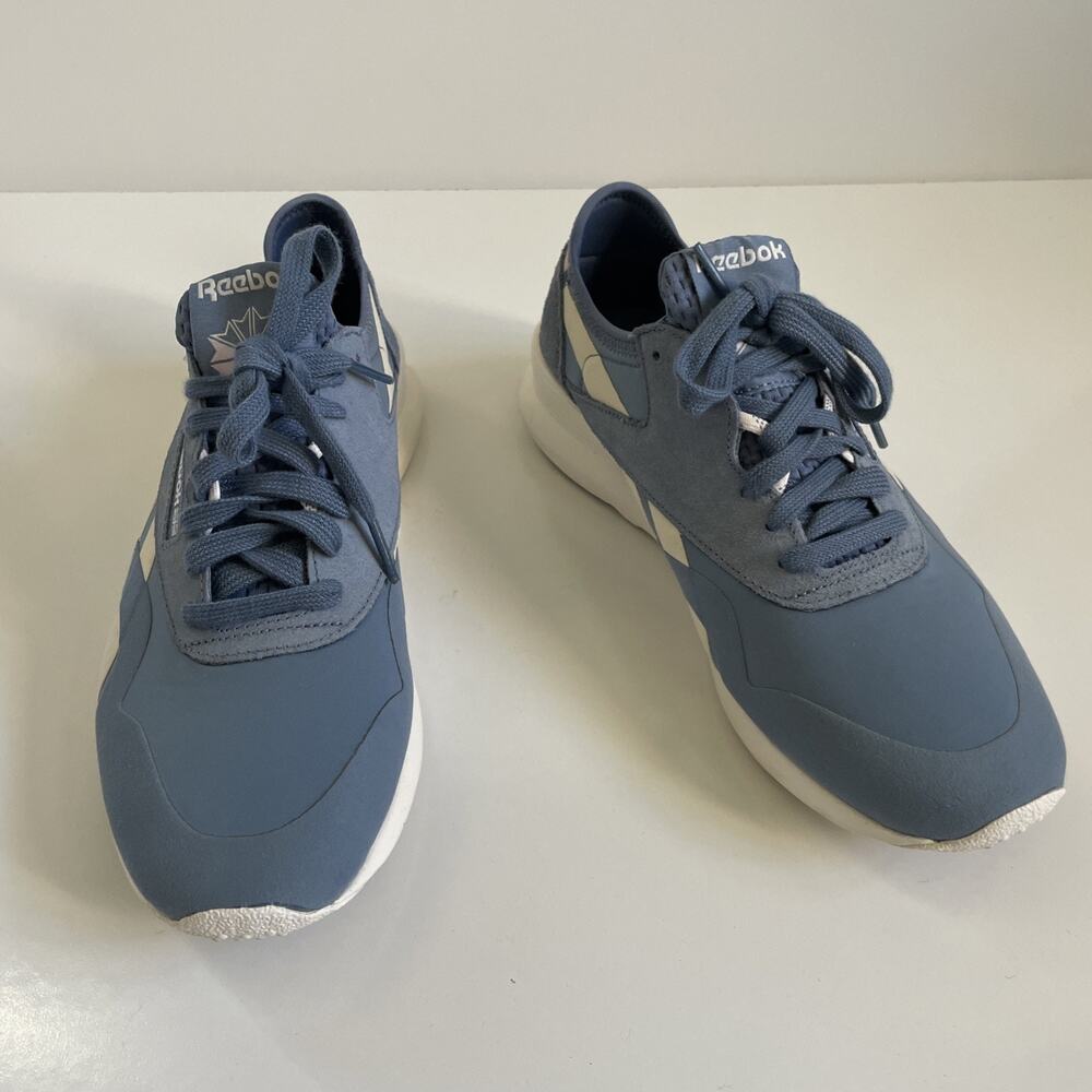 Reebok Womens Cl Nylon Sp Blue White Pink Fashion Sneaker Size 8.5 (7823119)